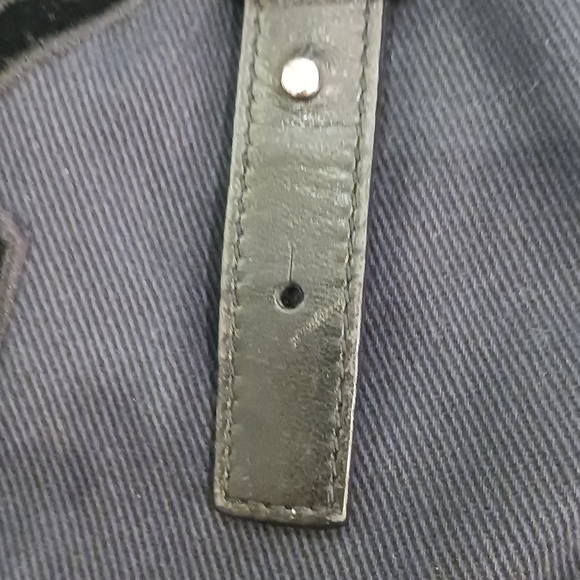 YSL black authentic Paris Black Canvas & Velvet Drawstring. - Picture 4 of 16